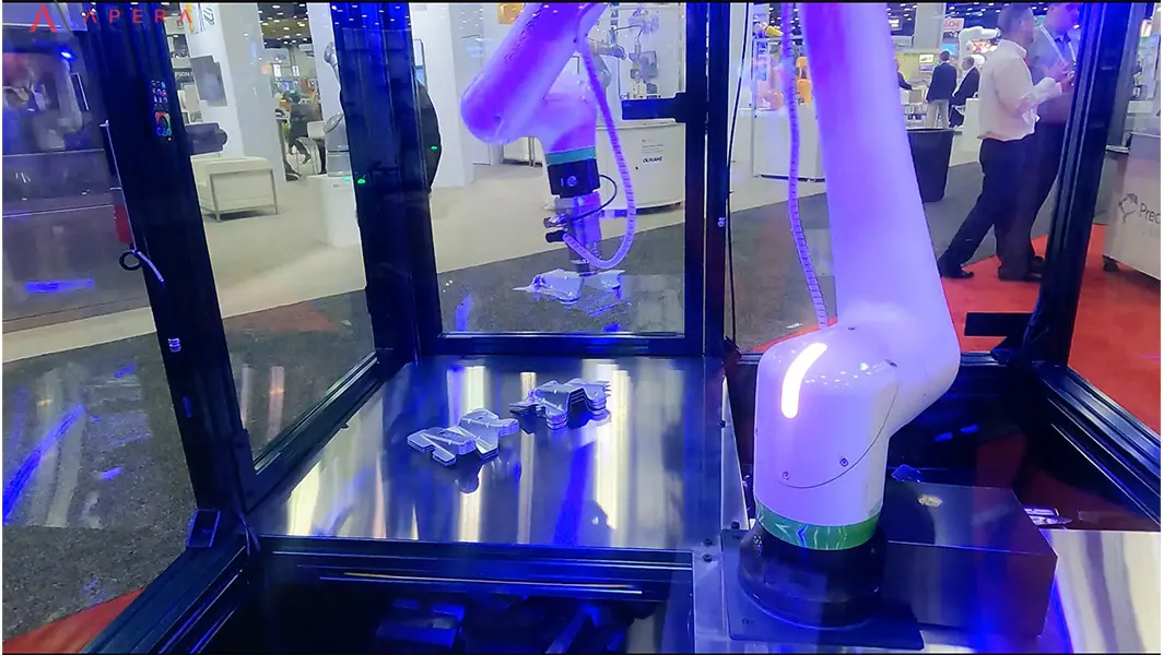 Bright lights usually challenge vision systems, but using AI allows robotic guidance in challenging light conditions, including outside.