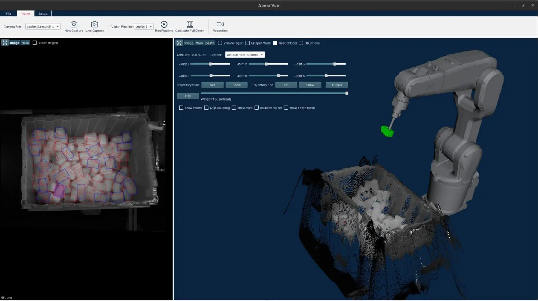 AI powers a full vision-guided robotic simulation that allows engineers to assess performance and reliability before constructing a cell.